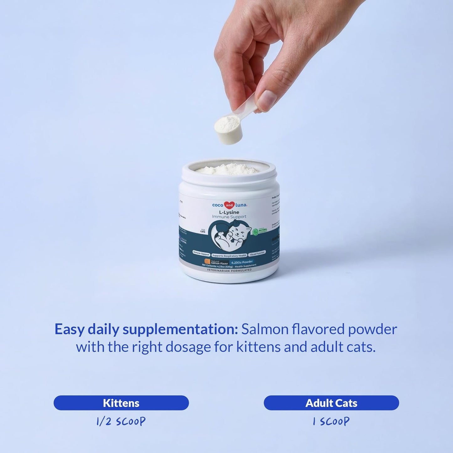 Suplemento de L-lisina para gatos 900 mg\/cucharada - Suplemento pa...
