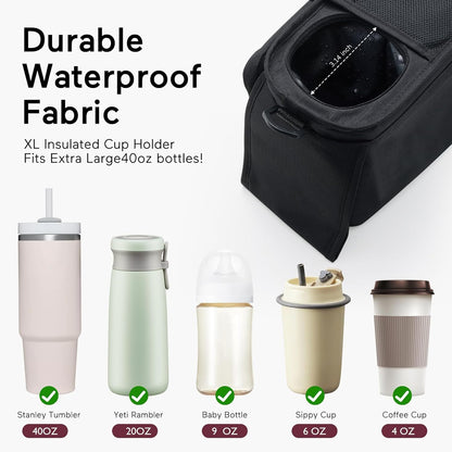 Momcozy - Organizador universal para cochecito con portavasos aisla...