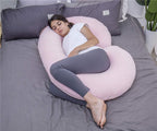 1 MIDDLE ONE Almohada de embarazo, almohada corporal en forma de C...