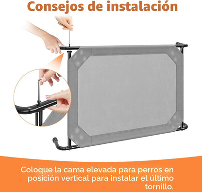 Simple Trending Cama elevada para perros grandes, catre para perros...