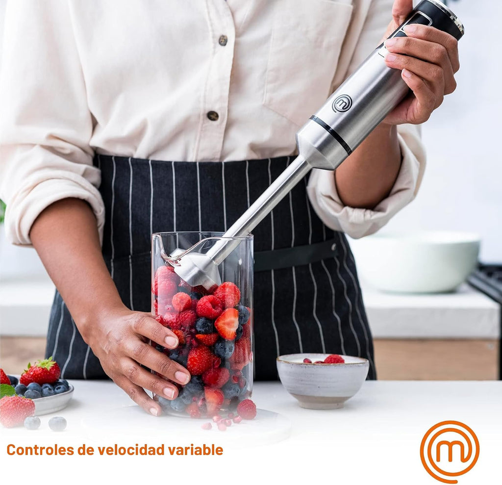 MasterChef Batidora de Inmersión de Mano con Batidor Eléctrico y Ac...