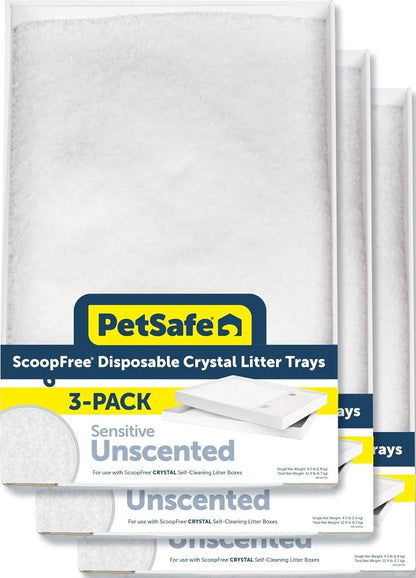 PetSafe ScoopFree Bandeja de arena desechable de cristal para gatos...