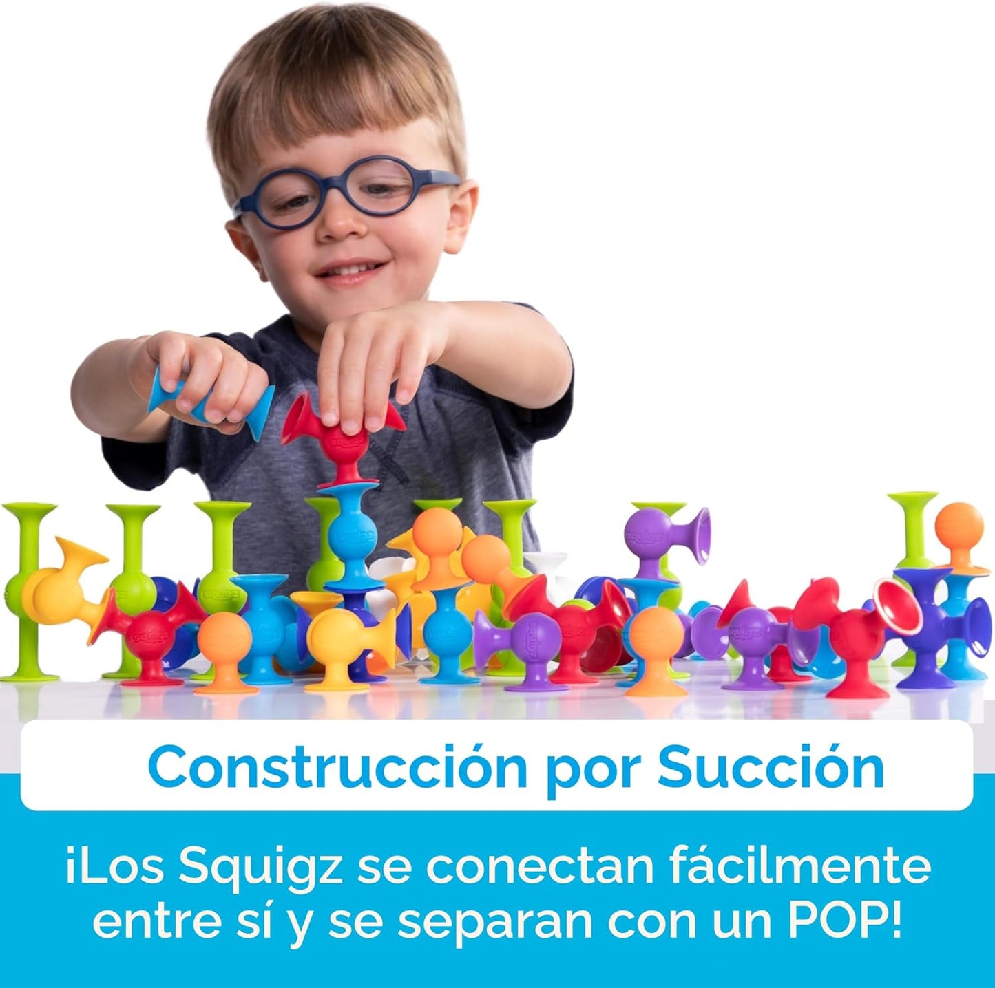 Set de principiantes Fat Brain Toys squigz, 24 piezas.