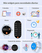Reloj inteligente para mujeres, mujeres y hombres, reloj de fitness...