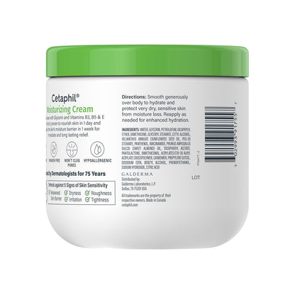 Cetaphil - Crema hidratante para rostro y cuerpo, crema hidratante...