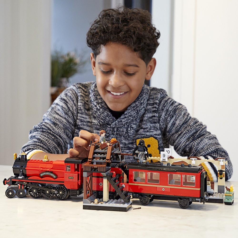 LEGO Harry Potter Hogwarts Express 75955 - Juego de construcción de tren de juguete que incluye tren modelo y minifiguras de Harry Potter, Hermione Granger y Ron Weasley (801 piezas)