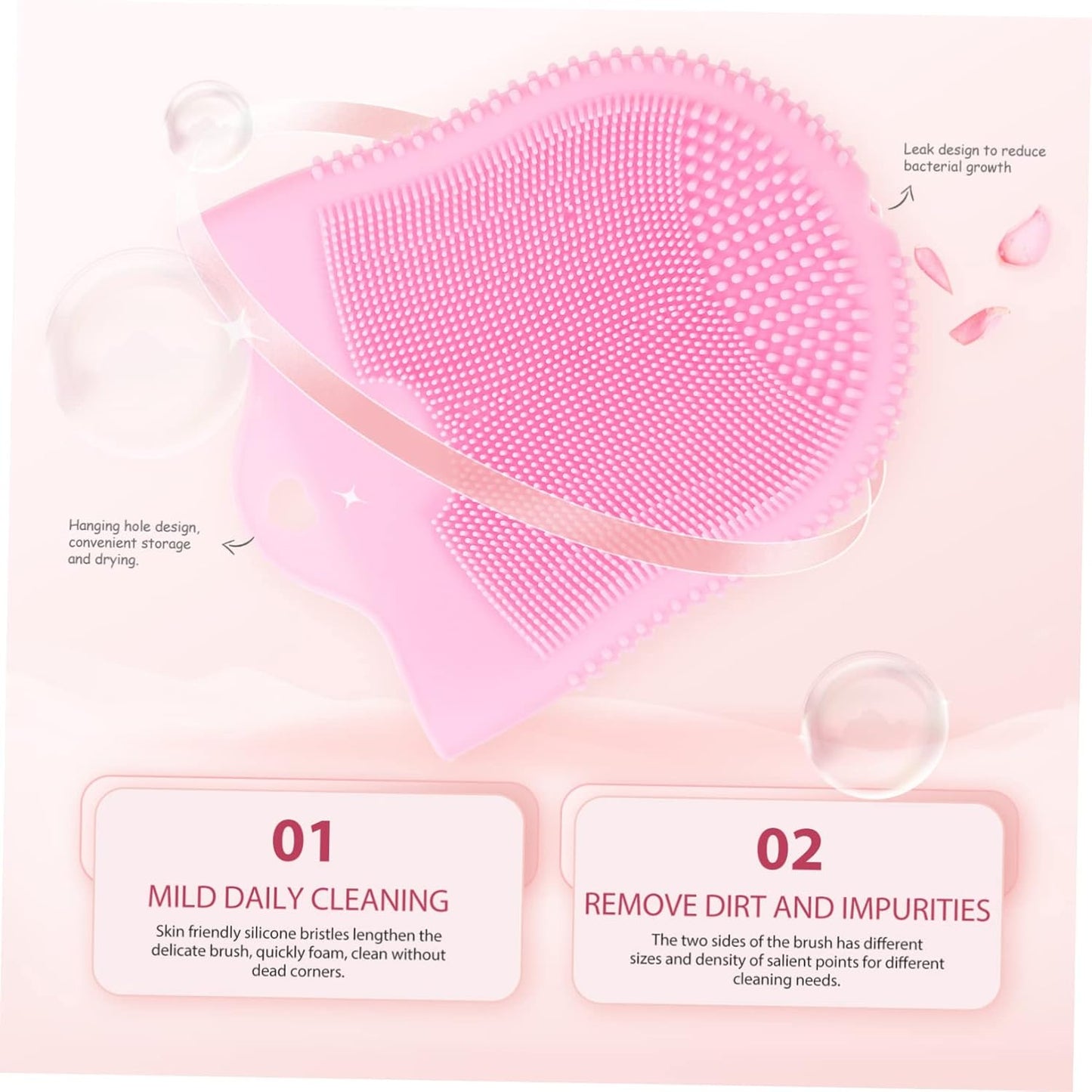 NOLITOY 5pcs Limpieza Masaje Exfoliante Limpieza para Uso Doméstico...