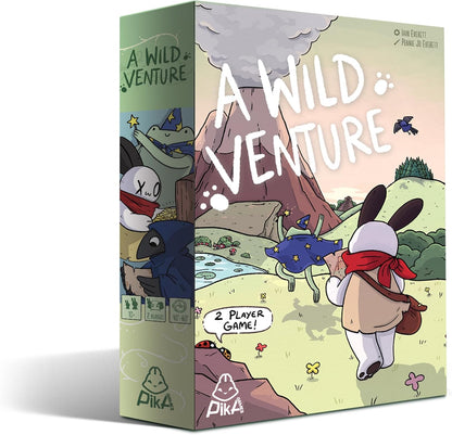 Un juego de mesa Wild Venture - Juego de estrategia de construcción de motores y aventura, mundo de fantasía caprichoso con más de 100 cartas únicas, juego de ritmo rápido para niños y adultos, a