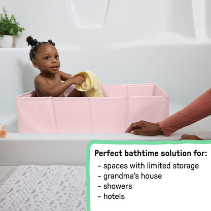 Ingenuity Tuckaway - Bañera plegable para niños pequeños, convierte...