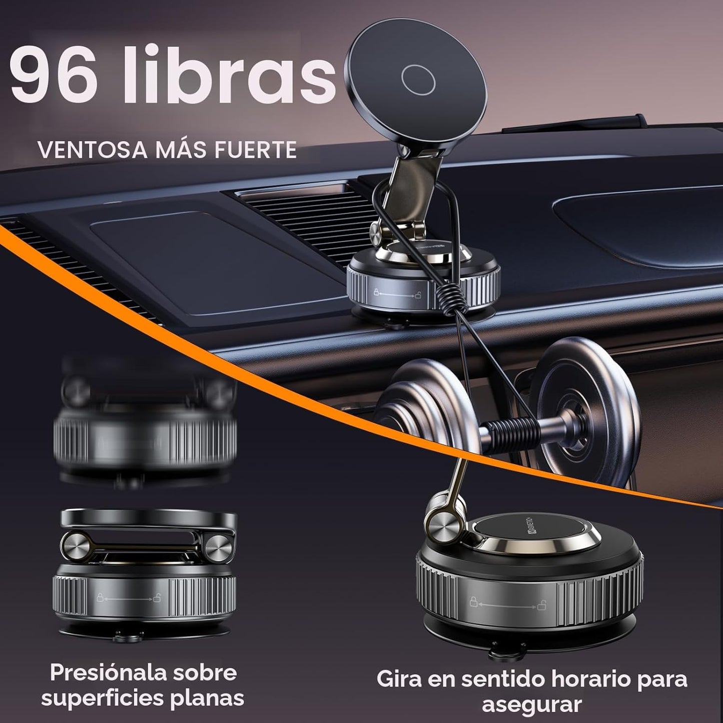 Soporte Magnético para Teléfono de Coche 2026 Modelo Resistente Aju...