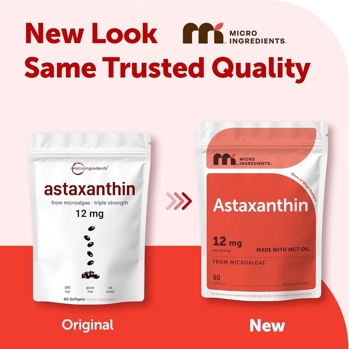 Micro Ingredients Astaxantina 12 mg, 60 cápsulas blandas | Suplemen...