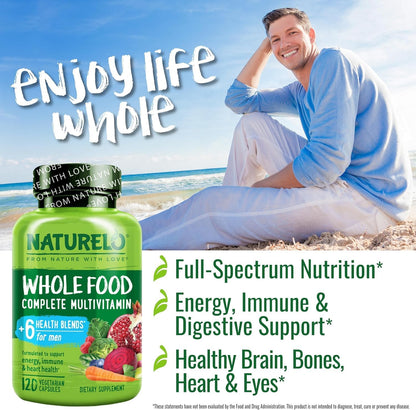 Naturelo Multivitamina alimentaria completa para hombres, 1