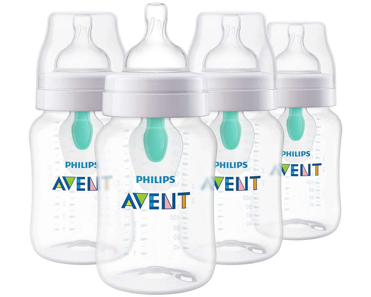 Philips AVENT - Biberón anticólicos con ventilación AirFree, 266 mi...