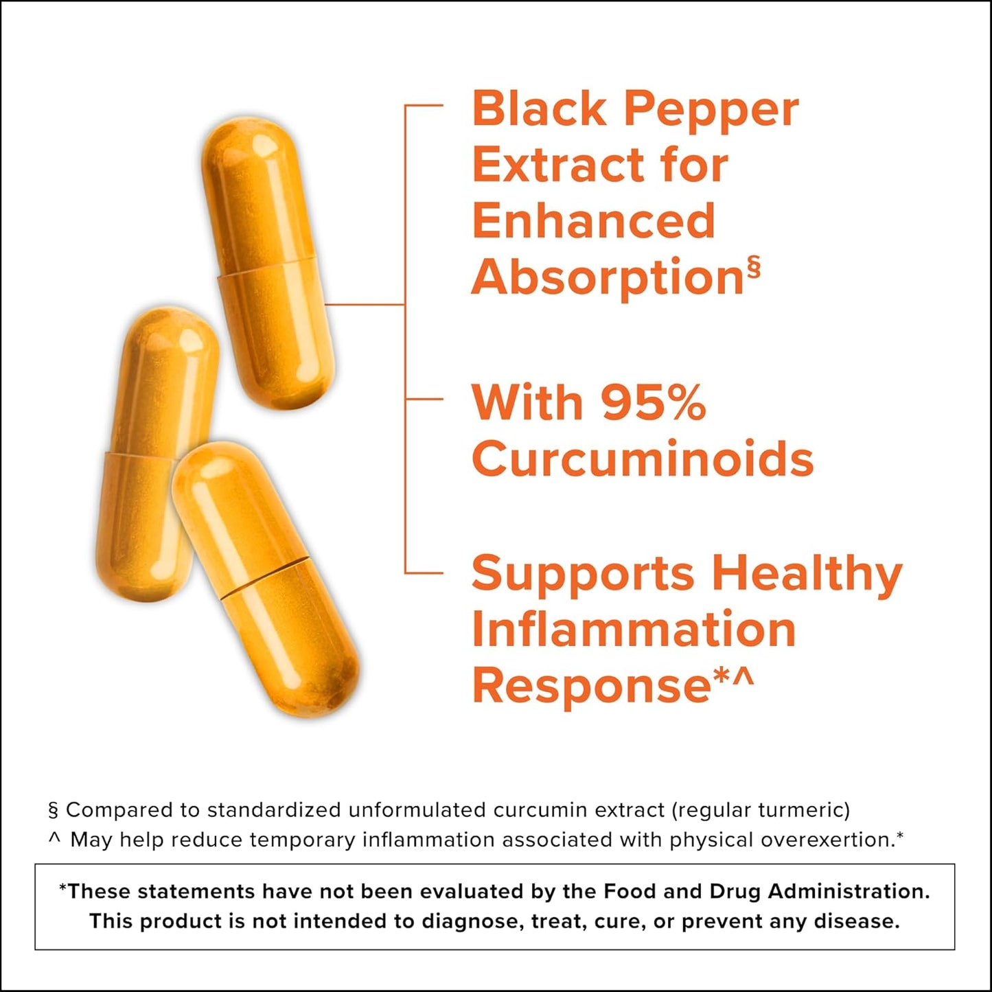 Curcumina de cúrcuma con pimienta negra y jengibre, Qunol 2400 mg t...
