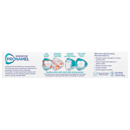 Sensodyne Pronamel Pasta dental blanqueadora suave de esmalte para dientes sensibles, para endurecer y fortalecer el esmalte, exclusiva de Amazon, menta fresca - 4 onzas (paquete de 4)