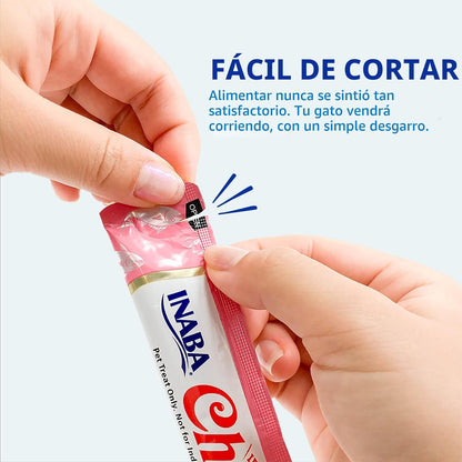 INABA - Golosinas Churu para gatos, puré cremoso para gatos, sin ce...
