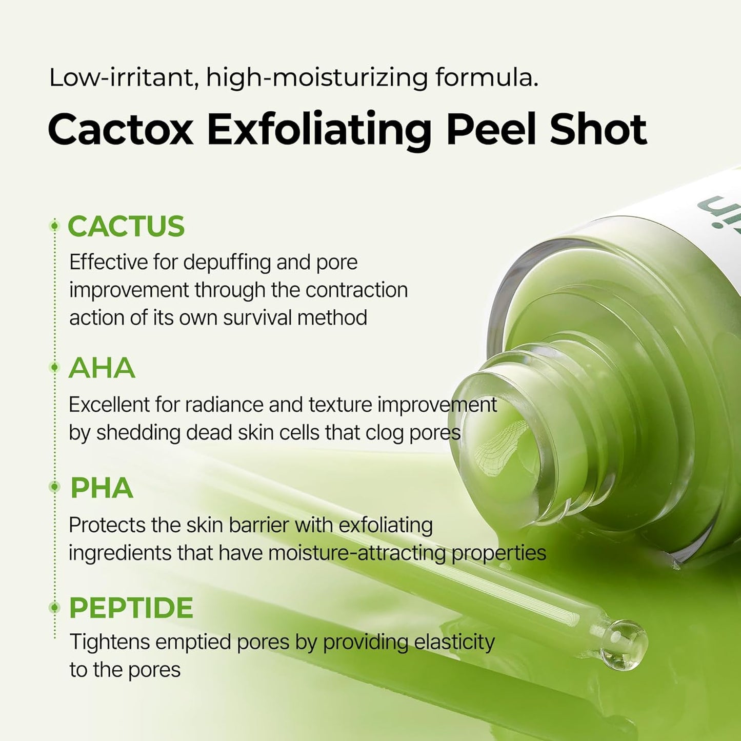 Dr.Melaxin Cactox Exfoliating Peel Shot Serum - Exfoliante facial s...