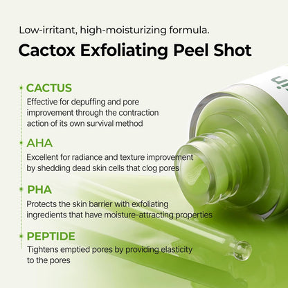Dr.Melaxin Cactox Exfoliating Peel Shot Serum - Exfoliante facial s...