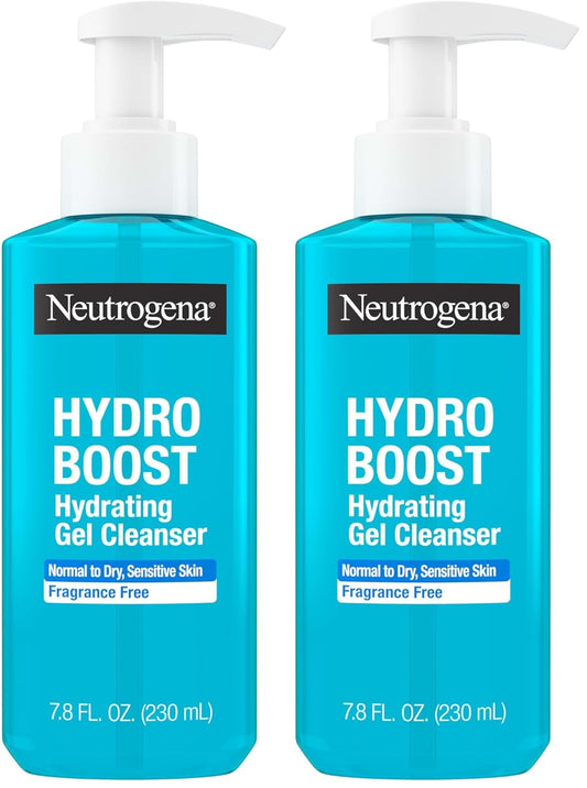 Neutrogena Hydro Boost - Lavado facial, sin fragancia, limpiador fa...