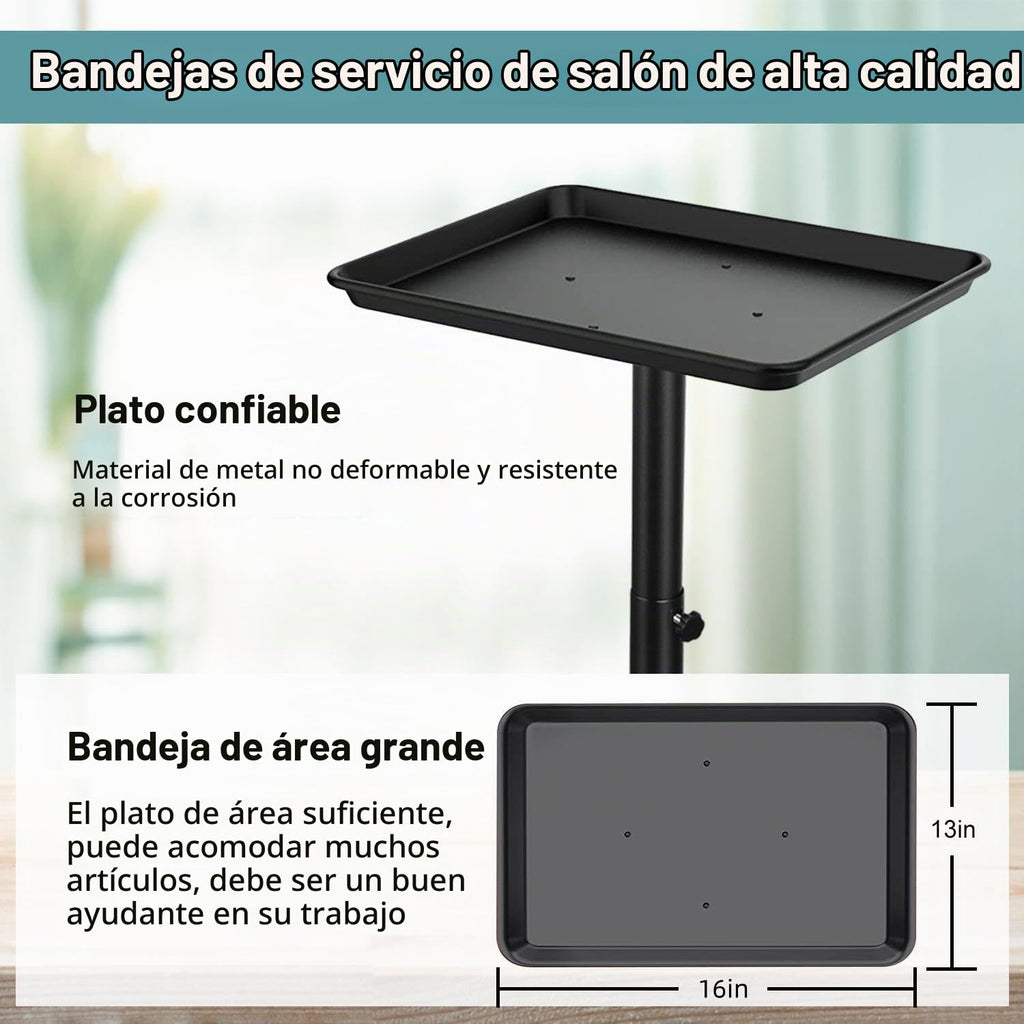 Wuissvnb - Bandeja de salón sobre ruedas, fácil de instalar, color...