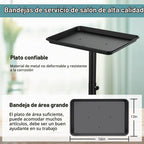 Wuissvnb - Bandeja de salón sobre ruedas, fácil de instalar, color...