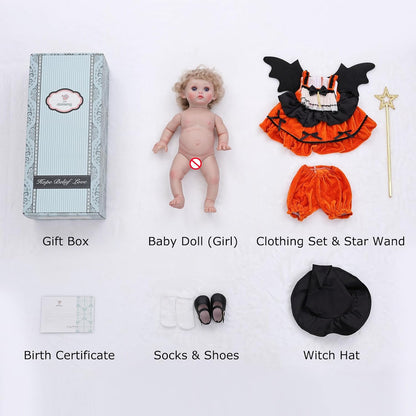 Cloveray Muñecas Reborn de Halloween para niños pequeños \u2013 Muñ...