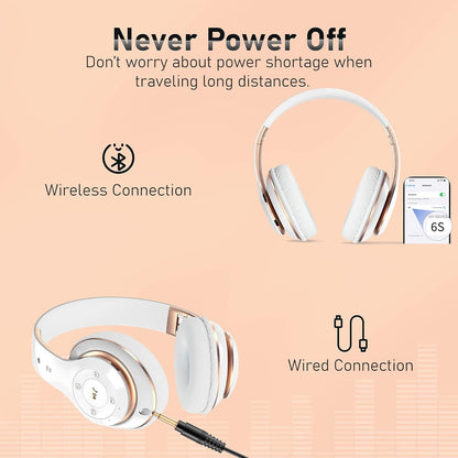 Falebare Auriculares Bluetooth Sobre la Oreja, Auriculares Inalámbr...