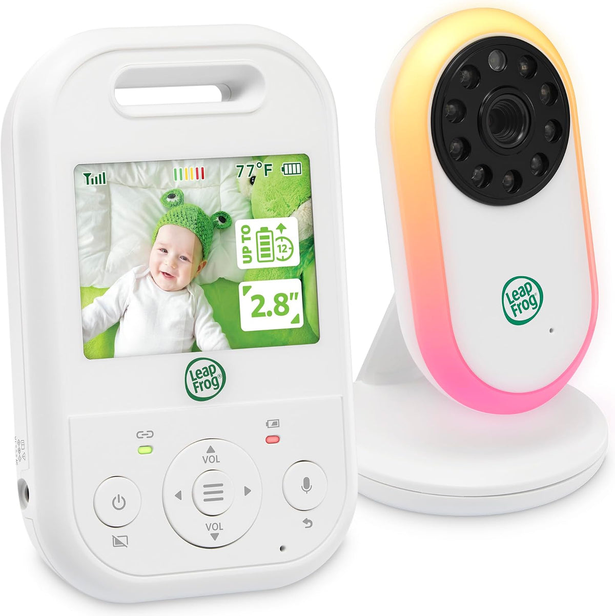LeapFrog Monitor de bebé LF2423, sin WiFi, pantalla IPS, blanco | B...