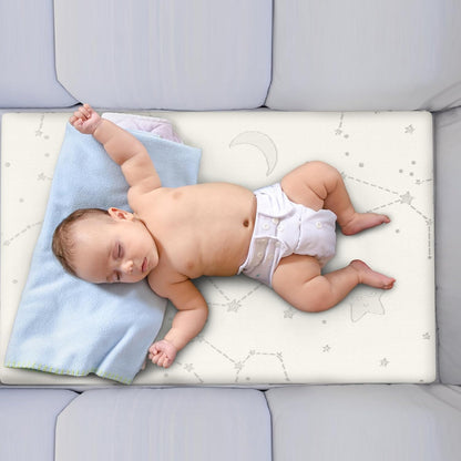 YENING Colchón de bambú Pack and Play, transpirable, 38 x 26 pulgad...