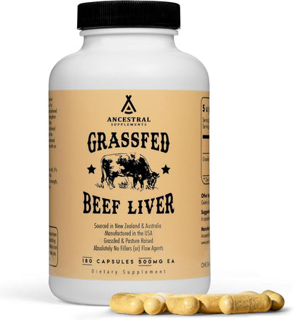 Ancestral Supplements Hígado vacuno alimentado con pastura (disecad...
