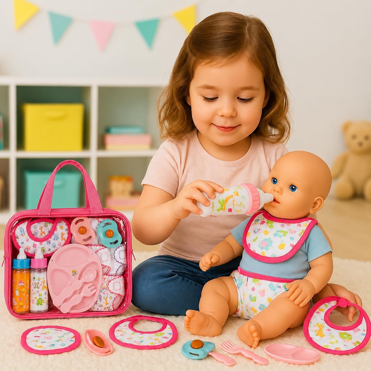 My Sweet Baby - Juego de 13 bolsas de pañales y alimentación para m...