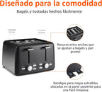 Amazon Basics Tostadora de 4 rebanadas, con 7 ajustes de tostado, r...