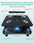 Arboleaf Báscula inteligente para peso corporal, báscula de baño di...