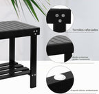 VaeFae Taburete de bambú para asiento de spa, reposapiés, taburete...