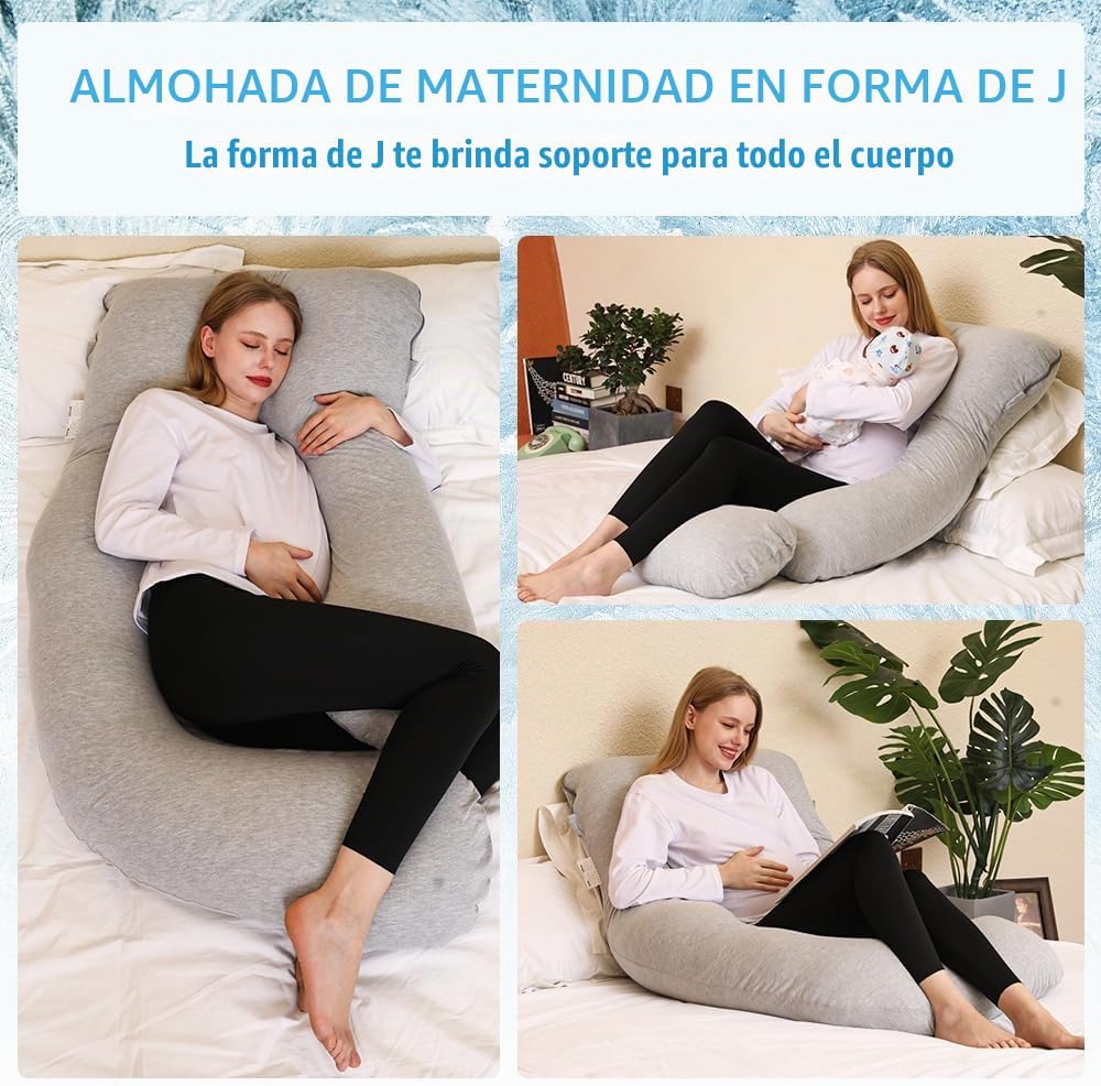Chilling Home Almohada de embarazo, almohada de maternidad de cuerp...