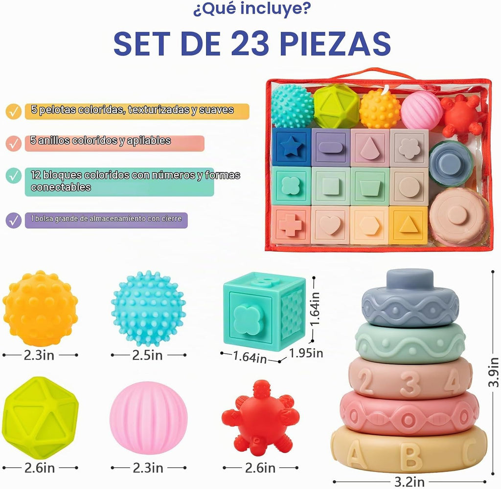 Jyusmile Juguetes para bebés de 6 a 12 meses, juguete Montessori pa...