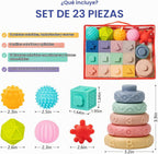 Jyusmile Juguetes para bebés de 6 a 12 meses, juguete Montessori pa...