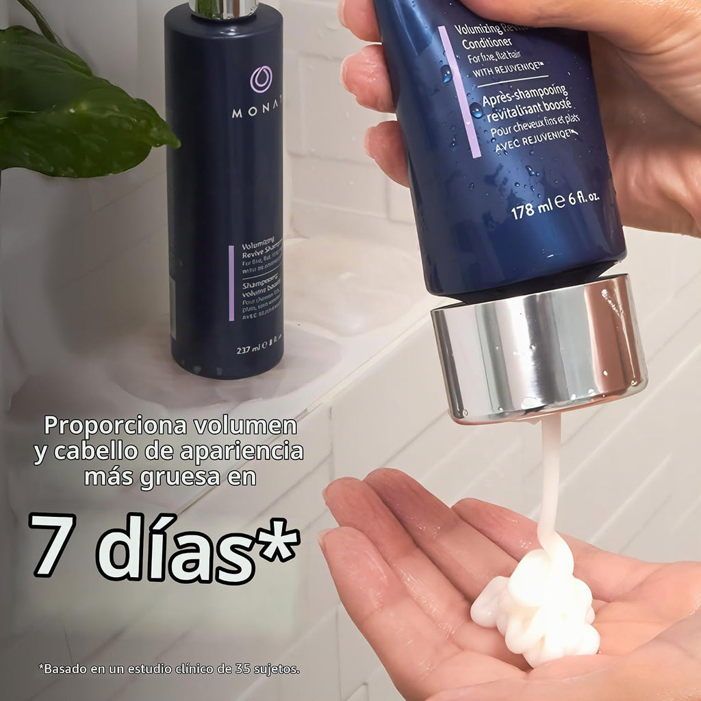 MONAT Set de Champú y Acondicionador Volumizante Infundido con REJU...