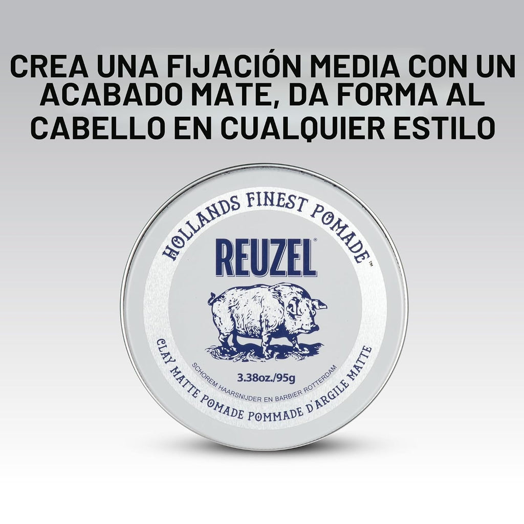 REUZEL Matte Clay Pomade 2026 - Juego de viaje por carretera, 3.38...