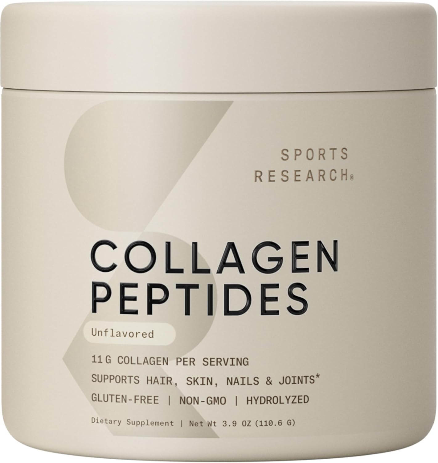 Sports Research Péptidos de colágeno \u2013 Polvo de proteína de co...