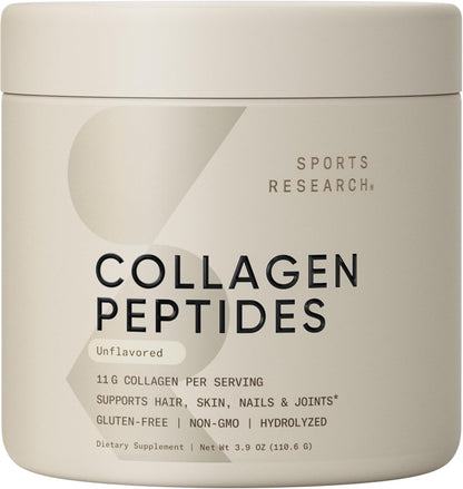 Sports Research Péptidos de colágeno \u2013 Polvo de proteína de co...