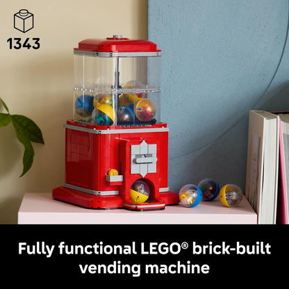 LEGO Ideas Minifigure - Juego de construcción de máquinas expendedoras para adultos, decoración creativa de oficina o estante de libros para el hogar, juguete dispensador de cápsulas, regalo