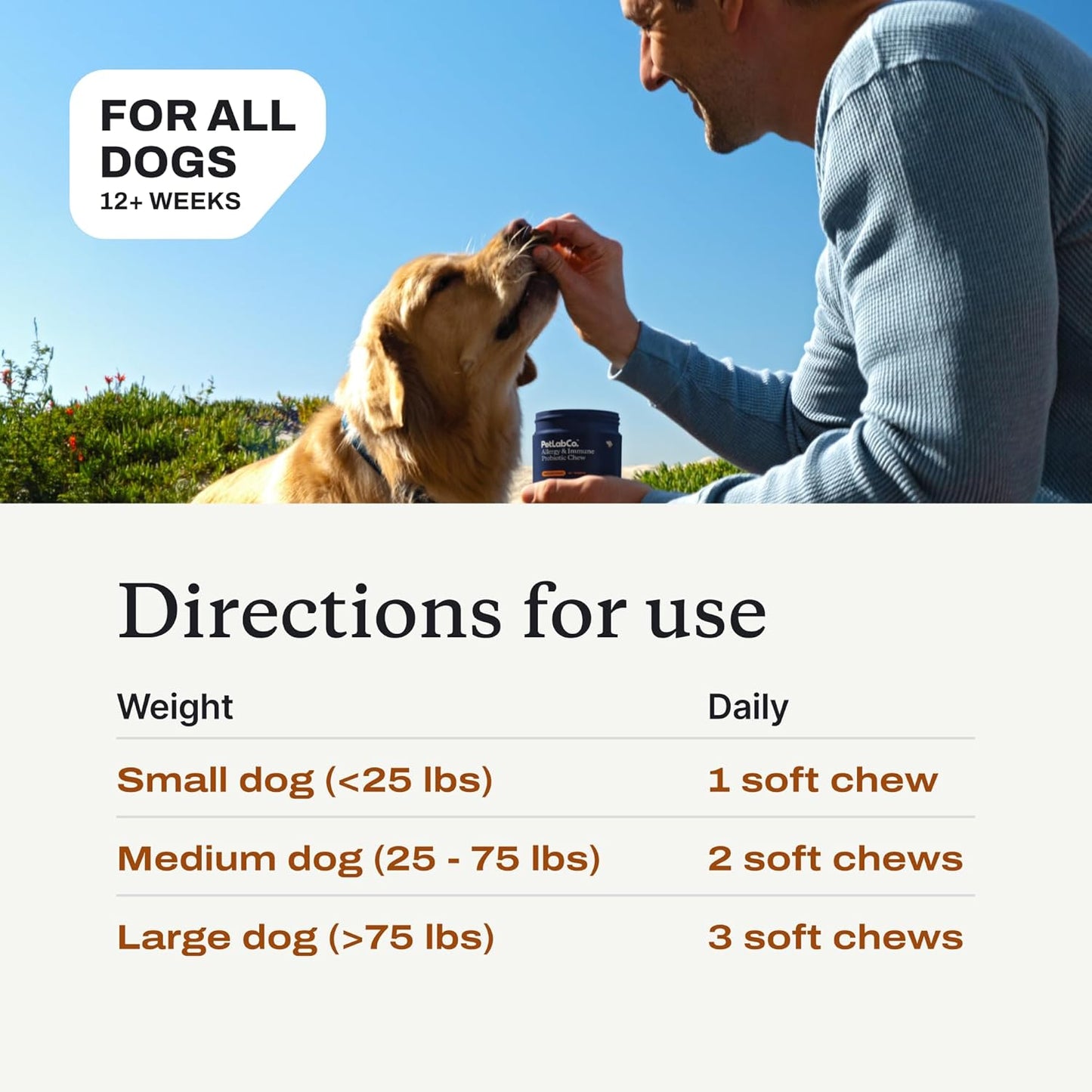 PetLab Co. Probióticos para alergias e inmunitarios para perros, ay...