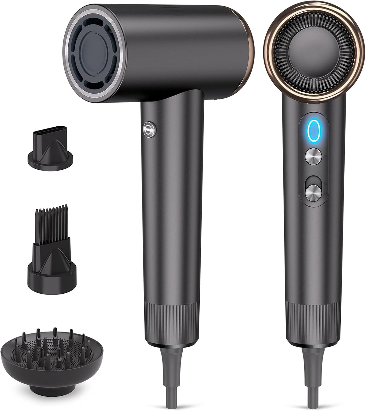 Secador de pelo iónico de alta velocidad Mythsight StyleVibe con 3...