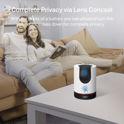 TP-Link Tapo 2K QHD Pan\/Tilt Wi-Fi Cámara | Apple HomeKit | Modo d...