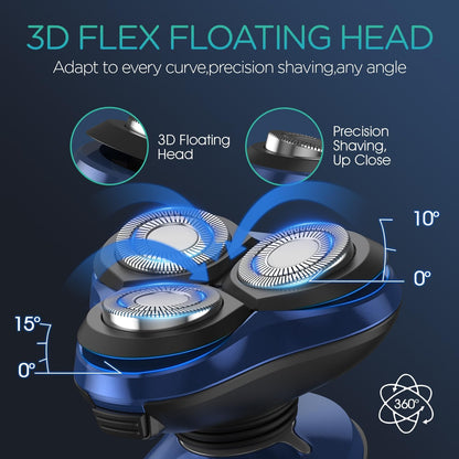 VOYOR Maquinilla de afeitar eléctrica para hombres, afeitadoras ina...