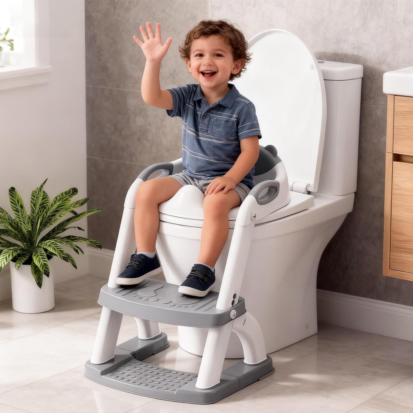 Asiento de Entrenamiento para Orinal, SKYROKU - Asiento de Inodoro...
