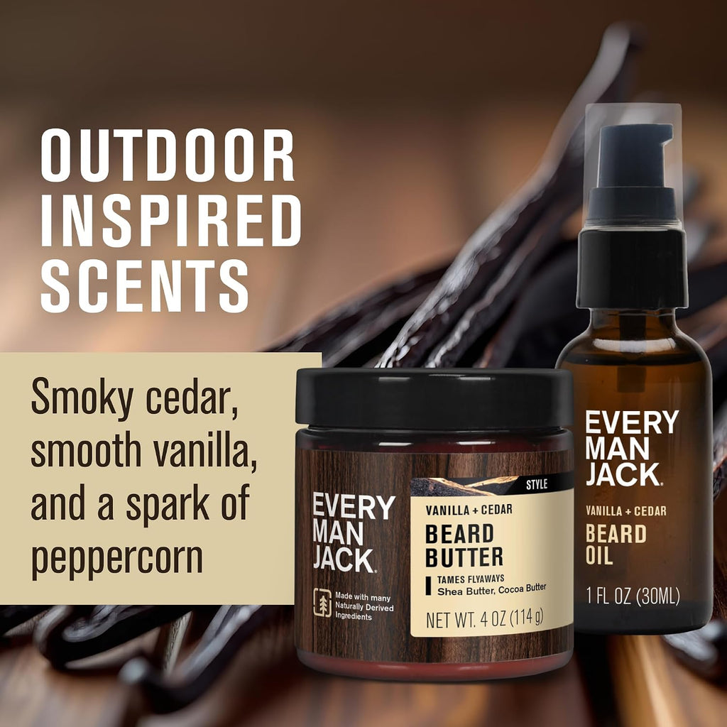 Every Man Jack Aceite hidratante para barba y mantequilla para homb...