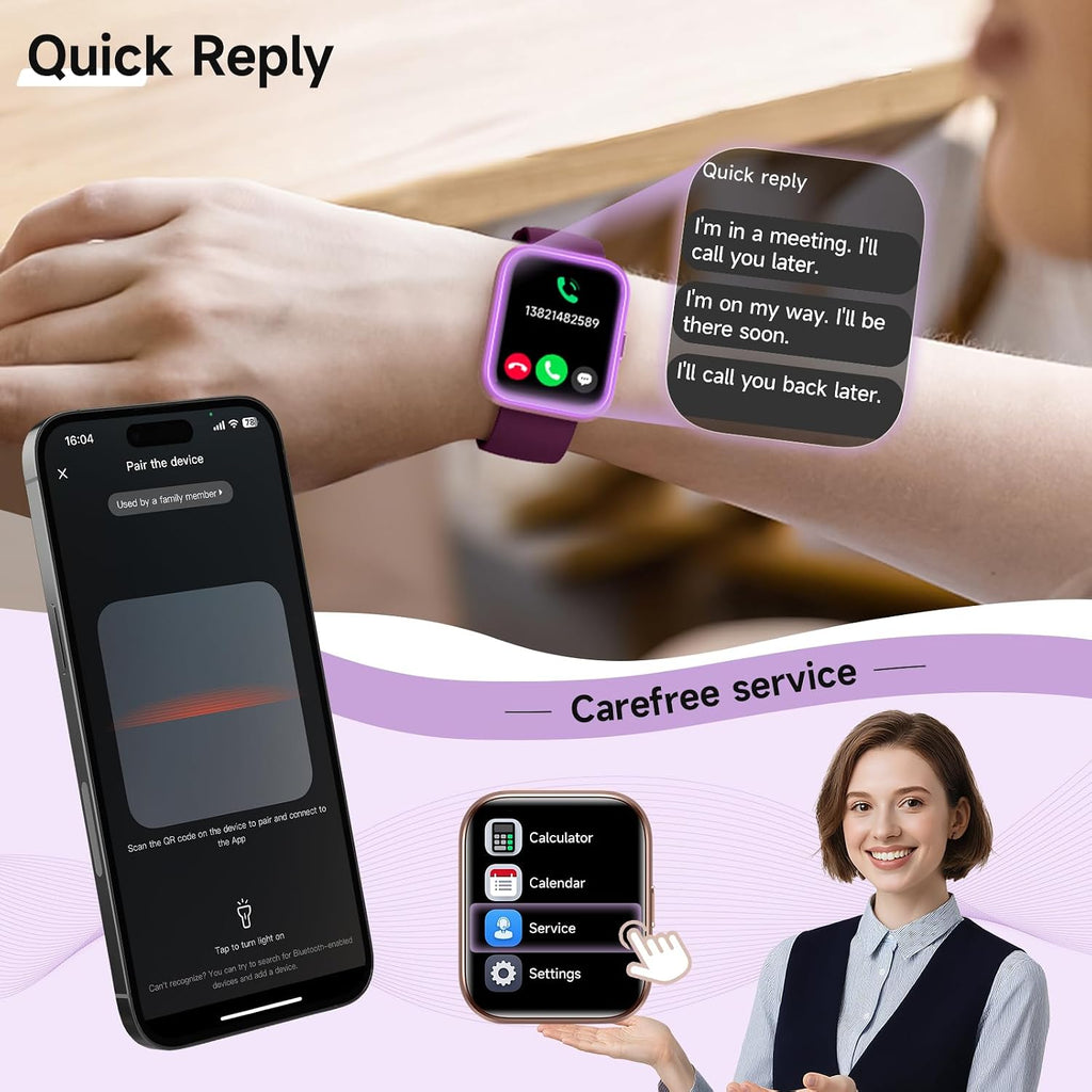 Gydom Relojes inteligentes para mujer para Android y iPhone, Alexa...
