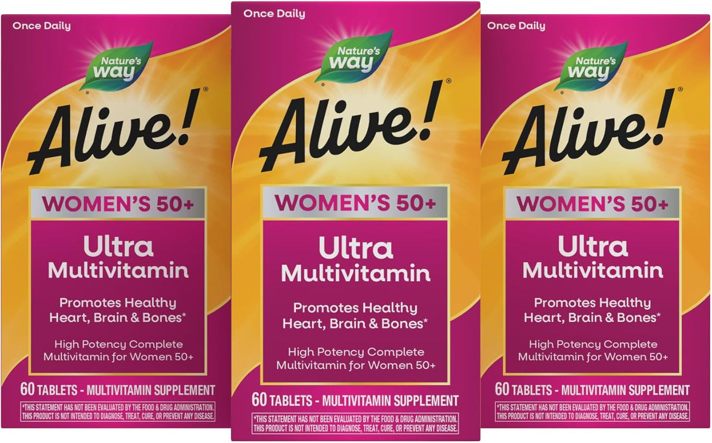 Nature's Way ¡Alive! Multivitamínico ultra potente para mujeres...